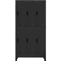 Berkfield Home Locker Cabinet Anthracite 90x45x180 cm Steel in Black | Size: 90 x 45 x 180 cm