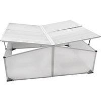 Berkfield Home Durable Cold Frame 4 Lids 108x110x41 cm | Size: 108 x 110 x 41 cm