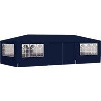 Berkfield Home Professional Party Tent with Side Walls 4x9 m Blue 90 g/m? in Navy
