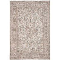 Kukoon Cream Vintage Floral Washable Rug Soft Living Room Area Carpet | Size: 120 cm x 170 cm