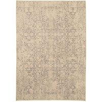 Kukoon Cream Grey Ornate Washable Rug Soft Floral Living Room Carpet in Beige | Size: 280 cm x 380 cm