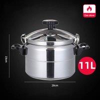 SPETLEK 11L Aluminium Pressure Cooker Quick in Silver | Size: 0.6m2