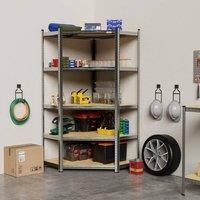 EONLION 1.8m Garage Shelving Unit in Brown | Size: 1000mm 2000mm