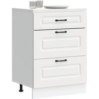 Berkfield Home Kitchen Base Cabinet Kalmar White Engineered Wood