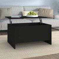 Berkfield Home Coffee Table Black 80x55.5x41.5 cm Engineered Wood