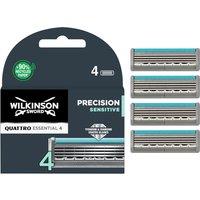 Wilkinson Sword Men's Quattro Titanium Sensitive Blades - 4 Pack in Black