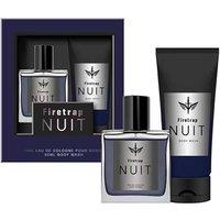 Firetrap Men's Nuit pour Homme Eau de Cologne 20ml Body Wash 60ml in White