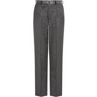 David Luke Men's Regular Fit Senior School Trousers in Charcoal | Size: 28S