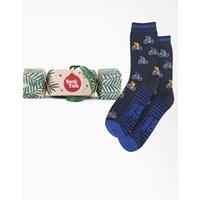 Sock Talk Men's Cycling Bamboo Socks Christmas Cracker Gift Tree Decoration | Size: 7-11