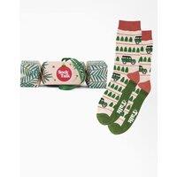 Sock Talk Men's Farm Off-Roader Bamboo Socks Christmas Cracker Gift Tree Decoration | Size: 7-11