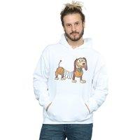 Disney Men's Toy Story 4 Slinky Pose Hoodie in White | Size: 2XL