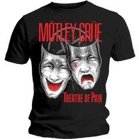 Motley Crue Men's Theatre of Pain Cry T-Shirt in Black | Size: Small