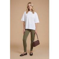 Dorothy Perkins Women's Comfort Stretch Skinny Jeans in Khaki | Size: 8