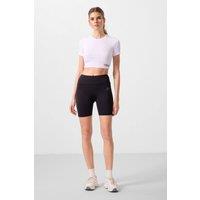 Tommy Life Women's Short High-waist Sports Leggings in Black | Size: Small