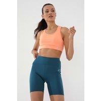 Tommy Life Women's Short High-waist Sports Leggings in Blue | Size: XL