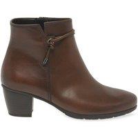 Gabor Women's 'Ela' Ankle Boots in Brown | Size: 6.5
