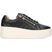 Carvela Women's 'Connected Zip' Leather Trainers in Black | Size: 8