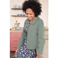 Lily & Me Women's Rebecca Feminine Boxy Fit Endlessly Versatile Jacket in Pale Green | Size: 8