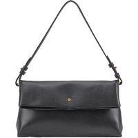 Paul Costelloe Women's Theodora Leather Shoulder Bag in Jet Black