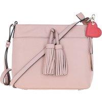 Ashwood Leather Women's Fashion Medium Real Leather Cross Body Bag in Light Pink