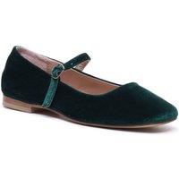 Hush Puppies Women's Pasha Velvet Ballerina in Green | Size: 4