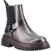 Hush Puppies Women's Raye Buckle Boot Leather in Metallics | Size: 5