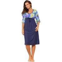 KDMD Women's Beach Tunic in Italian Stretch Fabric in Blue | Size: 38