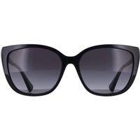 Ralph by Ralph Lauren Women's Butterfly Shiny Black Polarized Gradient Grey RA5274