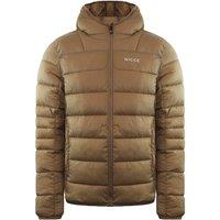 Nicce Men's Skyline Brown Padded Jacket | Size: XS