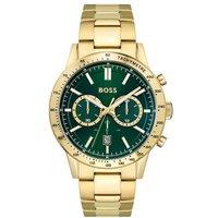 BOSS Men's 1513923 Allure 44mm Quartz Watch in Gold