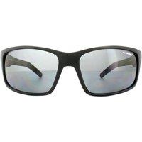 Arnette Men's Wrap Fuzzy Black Grey Polarized Sunglasses