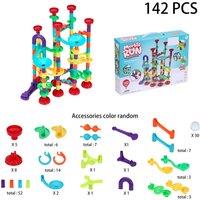 Living and Home 142Pcs Marble Run Race Track Toy Set Construction Building Blocks Toys
