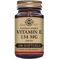Solgar Natural Source Vitamin E 134mg (200 IU) Vegetable Softgels x 100 in Beige | Size: 100 Caps