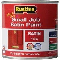 Rustins Small Job Satin Paint Poppy 250ml in Brown