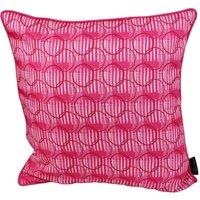 Peggy Wilkins Water Resistant Outdoor Garden Cushion Musical Score Pink | Size: 45 cm x 45 cm