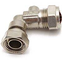 McAlpine QS Service Valve Angle 15X1/2" CP WRAS in Silver