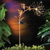 Gainsborough Solar Fairy Garden Stake Light with 90 Warm White LEDs