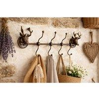 Gifts Direct 2 U Rustic Bronze Stag Head Coat Storage Hook