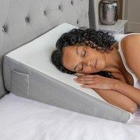 Aamira Bed Wedge Pillow for Bed, Orthopaedic Memory Foam, Back Pain Support in White