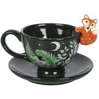 Something Different Forest Fox Tea Cup in Green