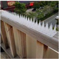 KDMD 12pcs Clear Plastic Anti Bird Spike Deterrent for Cats Dogs