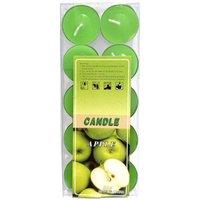 KDMD 10 Pack Long Burning Scented Tealight Wax Tea Light Candles in Green