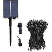 KDMD 50m 500LED Solar Fairy String Lights Waterproof Patio Yard in Black