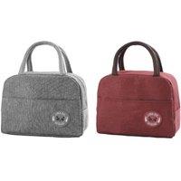 KDMD Insulated Lunch Cooler Bag With Front Pocket Handles 24x19x10cm | Size: 24 x 19 x 10 cm