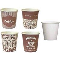 KDMD 50 Pack 4oz Disposable Paper Drinking Cups Random Color