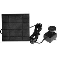 KDMD Solar Powered Submersible Water Pump for Fountain Pond Aquarium in Black