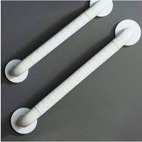 KDMD Bathroom Shower Grab Rail Non Slip Support Handrail 49cm in White