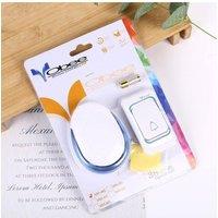 KDMD Wireless Digital Doorbell Flash With Remote Color Lights in White