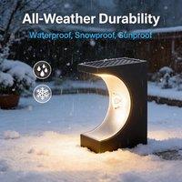INMTFEI Solar Pathway Lights Waterproof Garden Lamp 6 Pack in Black