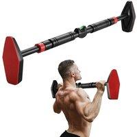 SPETLEK Pull Up Bar Doorway Exercise Bar Training 120-160cm in Black | Size: 0-12 m